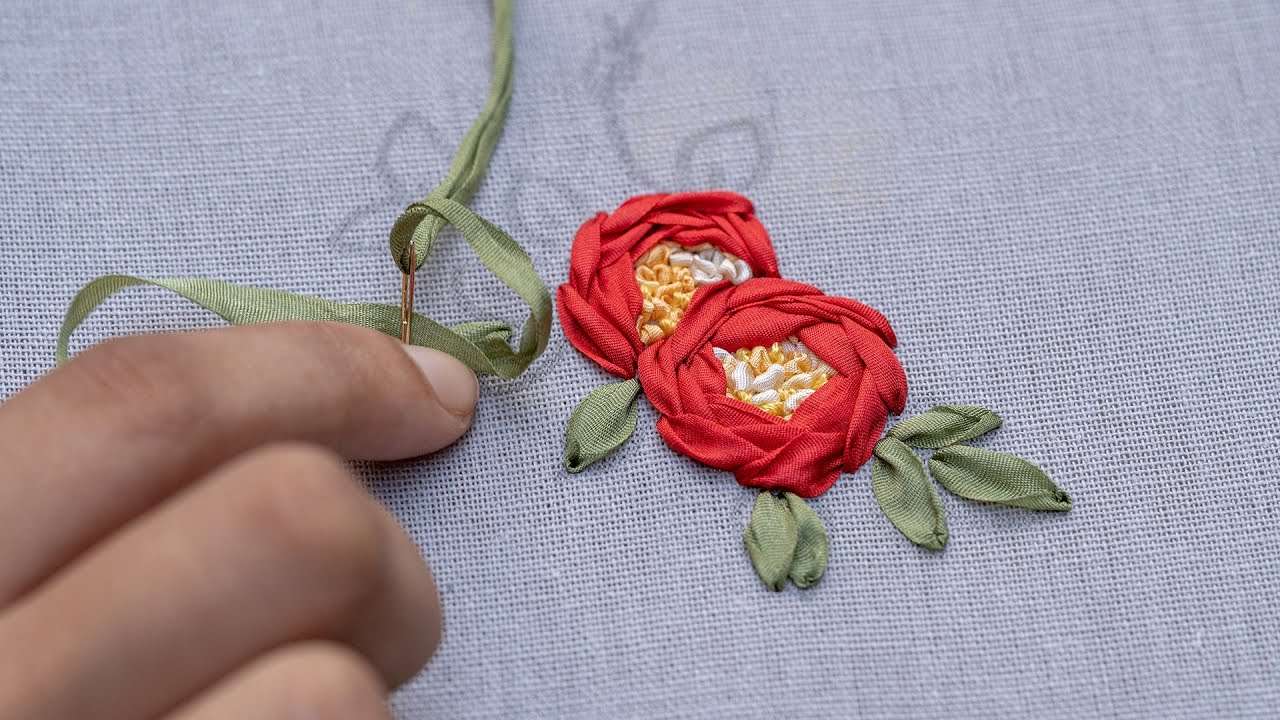 silk ribbon embroidery