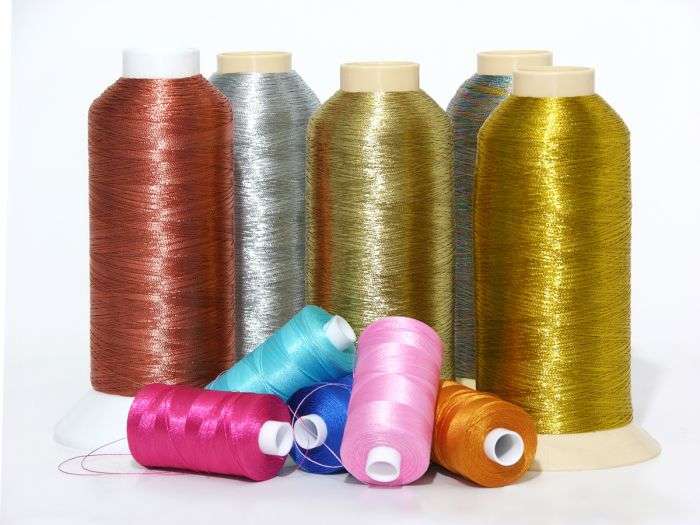 metallic embroidery threads