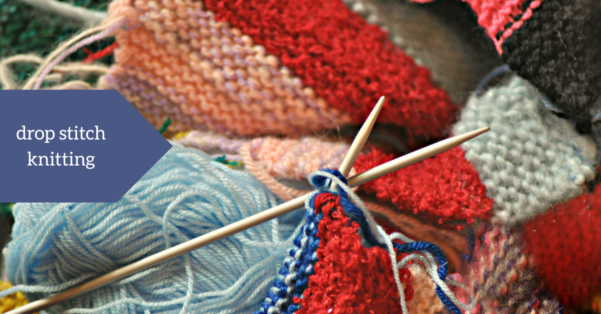 Drop stitch knitting